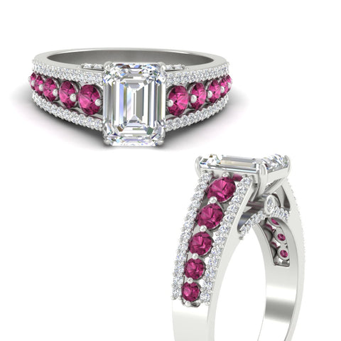 3-row-emerald-cut-pink-sapphire-big-engagement-ring-in-white-gold-fd11538gsadrpi-nl-wg
