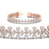 Load image into Gallery viewer, 3-row-fancy-diamond-tennis-bracelet-in-rose-gold-fdbrc11586angle2-nl-rg