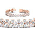 Thumbnail 8 - 3-row-fancy-diamond-tennis-bracelet-in-rose-gold-fdbrc11586angle2-nl-rg
