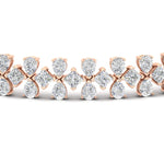 Load image into Gallery viewer, 3-row-fancy-diamond-tennis-bracelet-in-rose-gold-fdbrc11586angle2-nl-rg

