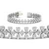 Load image into Gallery viewer, 3-row-fancy-diamond-tennis-bracelet-in-white-gold-fdbrc11586angle2-nl-wg