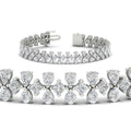 Thumbnail 2 - 3-row-fancy-diamond-tennis-bracelet-in-white-gold-fdbrc11586angle2-nl-wg