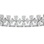 Load image into Gallery viewer, 3-row-fancy-diamond-tennis-bracelet-in-white-gold-fdbrc11586angle2-nl-wg
