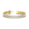Thumbnail 14 - 3-row-fancy-diamond-tennis-bracelet-in-yellow-gold-fdbrc11586angle2-nl-yg