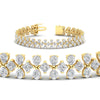 Load image into Gallery viewer, 3-row-fancy-diamond-tennis-bracelet-in-yellow-gold-fdbrc11586angle2-nl-yg
