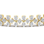 Load image into Gallery viewer, 3-row-fancy-diamond-tennis-bracelet-in-yellow-gold-fdbrc11586angle2-nl-yg
