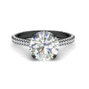 Load image into Gallery viewer, 3-row-pave-round-cut-diamond-engagement-ring-in-black-gold-fd11517ror-nl-bg