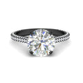 Thumbnail 21 - 3-row-pave-round-cut-diamond-engagement-ring-in-black-gold-fd11517ror-nl-bg