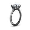 Load image into Gallery viewer, 3-row-pave-round-cut-diamond-engagement-ring-in-black-gold-fd11517ror-nl-bg