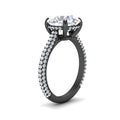 Thumbnail 24 - 3-row-pave-round-cut-diamond-engagement-ring-in-black-gold-fd11517ror-nl-bg