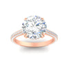 Load image into Gallery viewer, 3-row-pave-round-cut-diamond-engagement-ring-in-rose-gold-fd11517ror-nl-rg