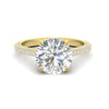 Load image into Gallery viewer, 3-row-pave-round-cut-diamond-engagement-ring-in-yellow-gold-fd11517ror-nl-yg