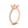 Thumbnail 8 - 3-row-pave-semi-mount-diamond-engagement-ring-in-rose-gold-fd11517smr-nl-rg