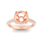Load image into Gallery viewer, 3-row-pave-semi-mount-diamond-engagement-ring-in-rose-gold-fd11517smr-nl-rg