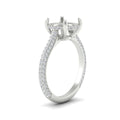 Thumbnail 4 - 3-row-pave-semi-mount-diamond-engagement-ring-in-white-gold-fd11517smr-nl-wg