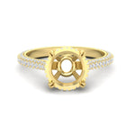 Load image into Gallery viewer, 3-row-pave-semi-mount-diamond-engagement-ring-in-yellow-gold-fd11517smr-nl-yg