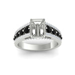 Load image into Gallery viewer, 3-row-semi-mount-black-diamond-big-engagement-ring-in-white-gold-fd11538smgblack-nl-wg

