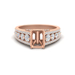 Load image into Gallery viewer, 3-row-semi-mount-diamond-big-engagement-ring-in-rose-gold-fd11538sm-nl-rg
