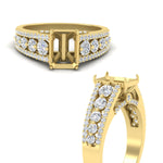 Load image into Gallery viewer, 3-row-semi-mount-diamond-big-engagement-ring-in-yellow-gold-fd11538sm-nl-yg
