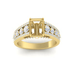 Load image into Gallery viewer, 3-row-semi-mount-diamond-big-engagement-ring-in-yellow-gold-fd11538sm-nl-yg
