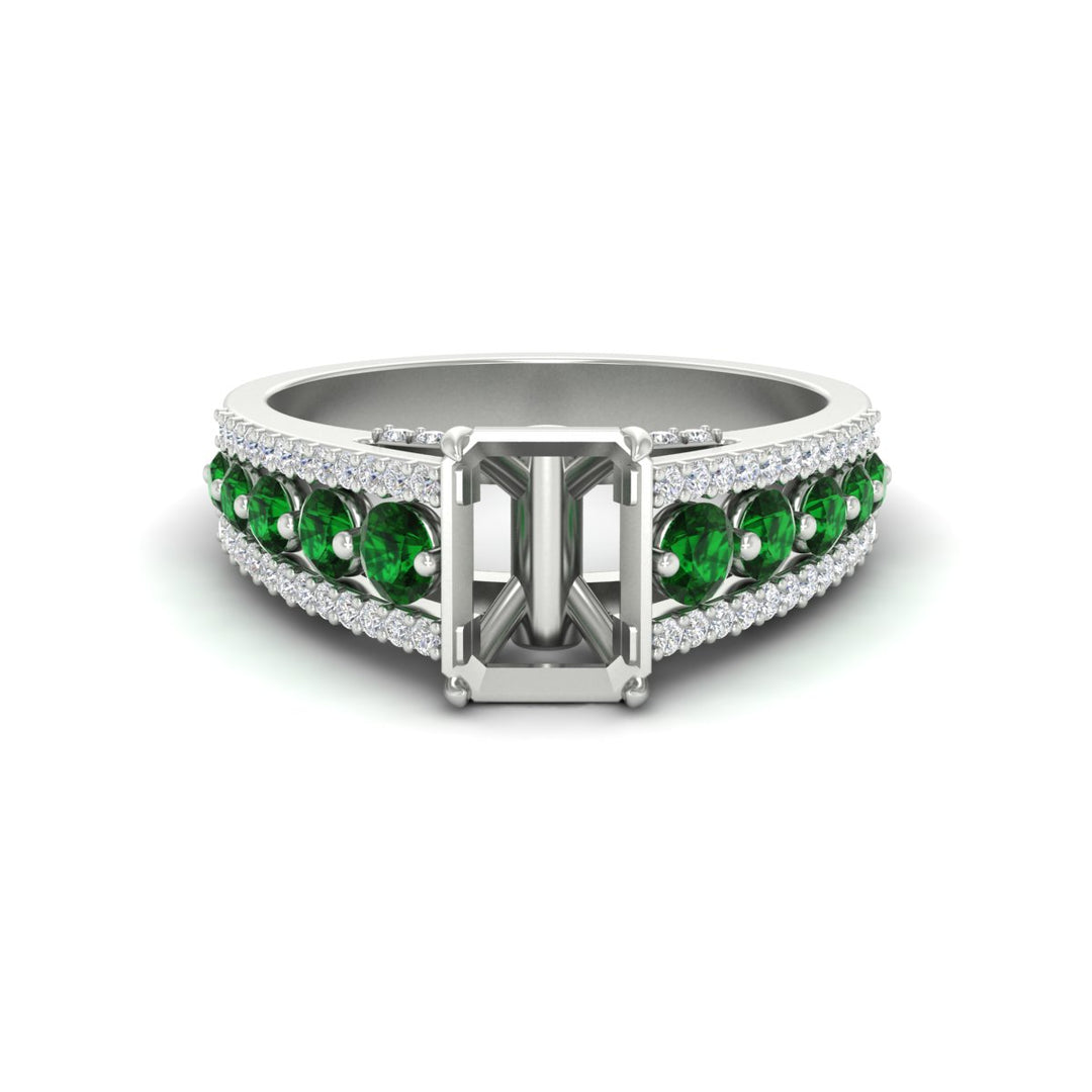 3-row-semi-mount-emerald-big-engagement-ring-in-white-gold-fd11538smgemger-nl-wg