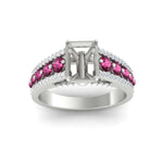 Load image into Gallery viewer, 3-row-semi-mount-pink-sapphire-big-engagement-ring-in-white-gold-fd11538smgsadrpi-nl-wg
