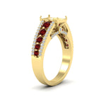 Load image into Gallery viewer, 3-row-semi-mount-ruby-big-engagement-ring-in-yellow-gold-fd11538smgrudr-nl-yg
