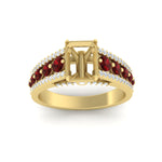 Load image into Gallery viewer, 3-row-semi-mount-ruby-big-engagement-ring-in-yellow-gold-fd11538smgrudr-nl-yg
