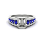 Load image into Gallery viewer, 3-row-semi-mount-sapphire-big-engagement-ring-in-white-gold-fd11538smgsabl-nl-wg
