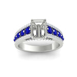 Load image into Gallery viewer, 3-row-semi-mount-sapphire-big-engagement-ring-in-white-gold-fd11538smgsabl-nl-wg
