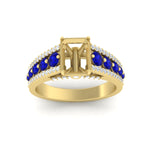 Load image into Gallery viewer, 3-row-semi-mount-sapphire-big-engagement-ring-in-yellow-gold-fd11538smgsabl-nl-yg
