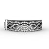 Load image into Gallery viewer, 3-row-twisted-infinity-diamond-wedding-band-in-black-gold-FD11425B-NL-BG