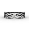 Load image into Gallery viewer, 3-row-twisted-infinity-diamond-wedding-band-in-black-gold-FD11425B-NL-BG