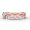 Load image into Gallery viewer, 3-row-twisted-infinity-diamond-wedding-band-in-rose-gold-FD11425B-NL-RG