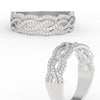 Load image into Gallery viewer, 3-row-twisted-infinity-diamond-wedding-band-in-white-gold-FD11425B-NL-WG