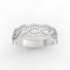 Load image into Gallery viewer, 3-row-twisted-infinity-diamond-wedding-band-in-white-gold-FD11425B-NL-WG