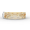 Load image into Gallery viewer, 3-row-twisted-infinity-diamond-wedding-band-in-yellow-gold-FD11425B-NL-YG