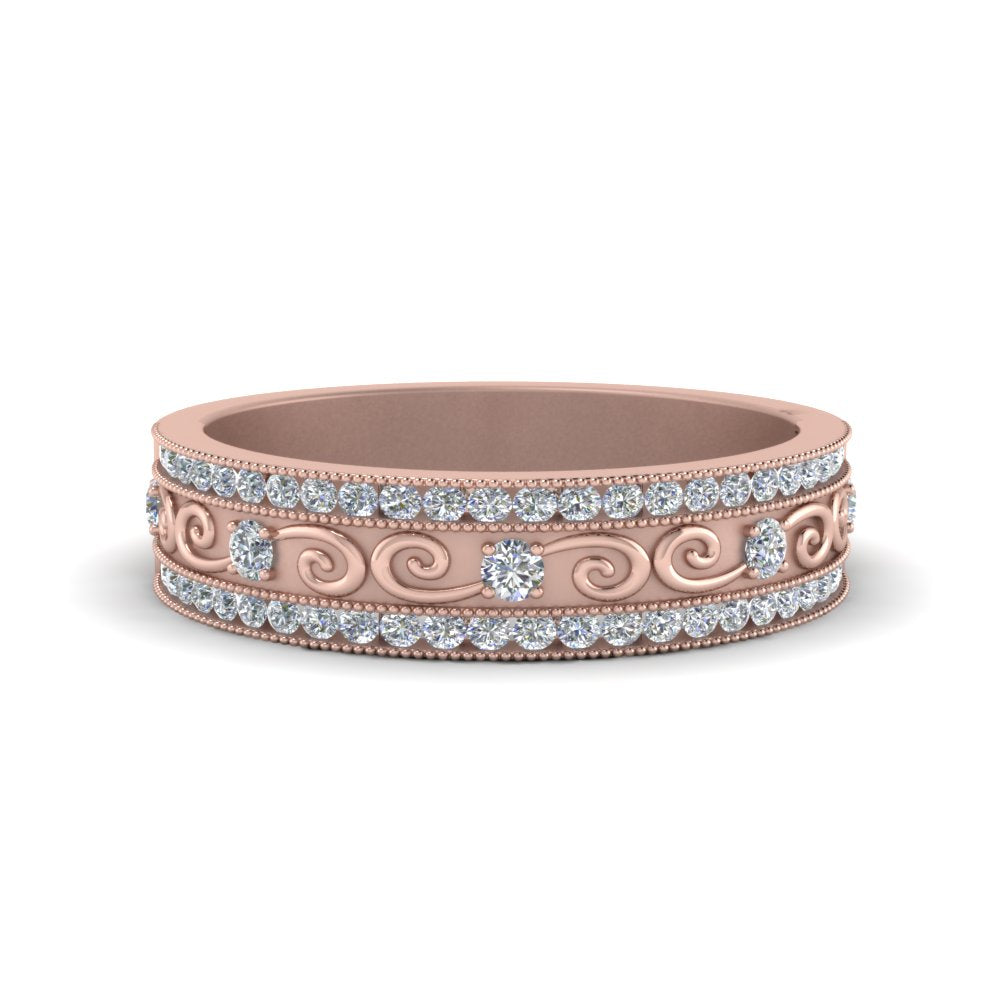 3-row-vine-vintage-diamond-wedding-ring-in-rose-gold-FDB8627-NL-RG