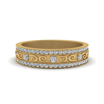3 Row Vintage Wedding Ring