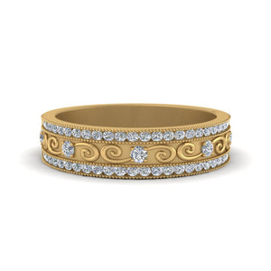 3 Row Vintage Wedding Ring
