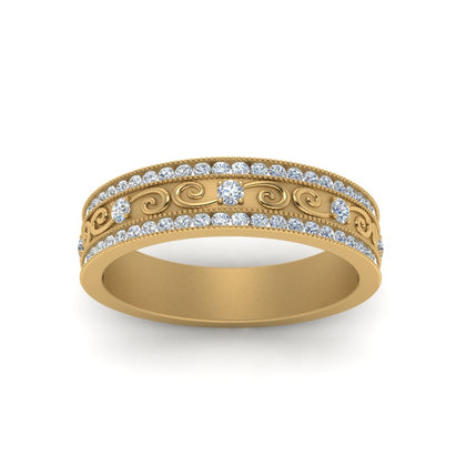 3-row-vine-vintage-diamond-wedding-ring-in-yellow-gold-FDB8627-NL-YG