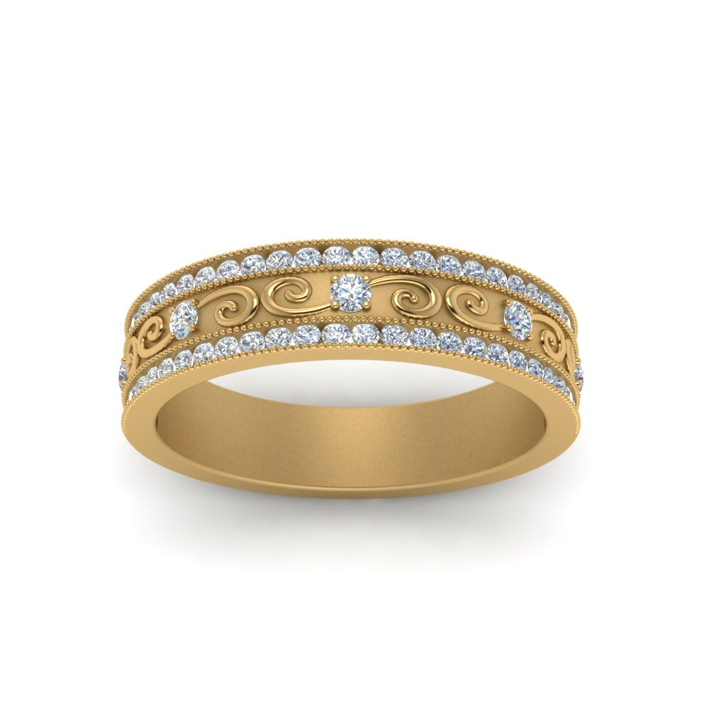 3-row-vine-vintage-diamond-wedding-ring-in-yellow-gold-FDB8627-NL-YG