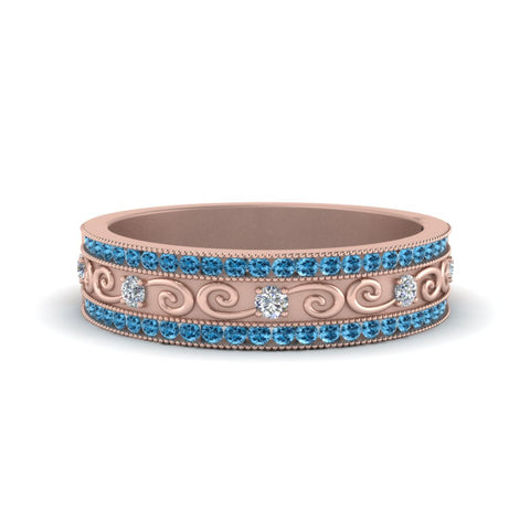 3-row-vine-vintage-diamond-wedding-ring-with-blue-topaz-in-rose-gold-FDB8627GICBLTO-NL-RG