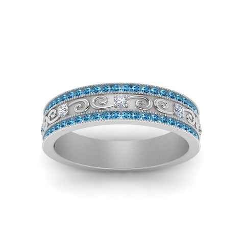 3-row-vine-vintage-diamond-wedding-ring-with-blue-topaz-in-white-gold-FDB8627GICBLTO-NL-WG