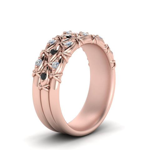 3-row-vintage-band-with-black-diamond-in-rose-gold-FD122509BGBLACK-NL-RG