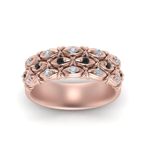3-row-vintage-band-with-black-diamond-in-rose-gold-FD122509BGBLACK-NL-RG