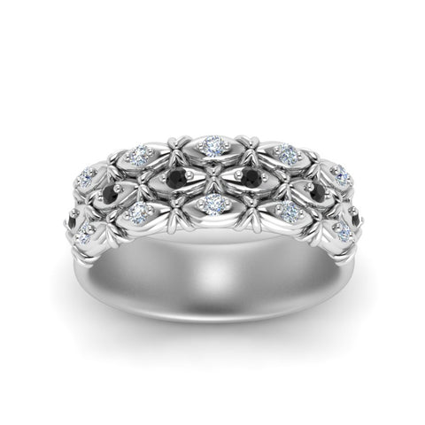 3-row-vintage-band-with-black-diamond-in-white-gold-FD122509BGBLACK-NL-WG
