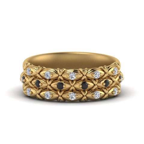 3-row-vintage-band-with-black-diamond-in-yellow-gold-FD122509BGBLACK-NL-YG