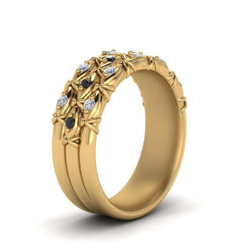 3-row-vintage-band-with-black-diamond-in-yellow-gold-FD122509BGBLACK-NL-YG
