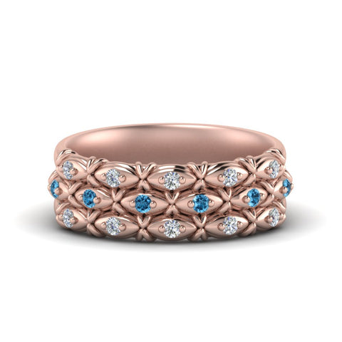 3-row-vintage-diamond-band-with-blue-topaz-in-rose-gold-FD122509BGICBLTO-NL-RG